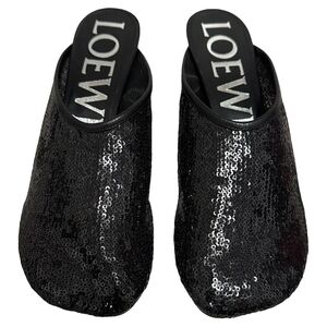 Loewe TOY Black Sequin Mule
